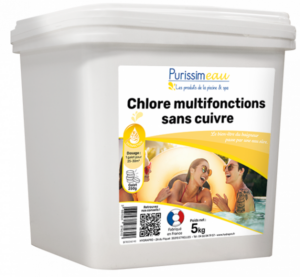 Purissimeau Chlore Multifonctions sans cuivre 5kg
