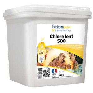 PURISSIMEAU CHLORE LENT 500 5kg